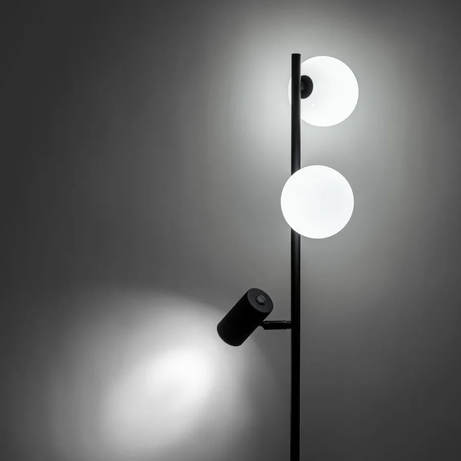 Discount TK Lighting Vox gulvlampe 3-lys Svart