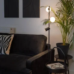 Discount TK Lighting Vox gulvlampe 3-lys Svart