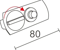 NorDesign Vox pendeladapter for spotskinne Purewhite