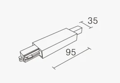 Hot NorDesign Vox senterkobling - Svart