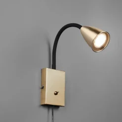New Trio Lighting Wanda vegglampe - Messing