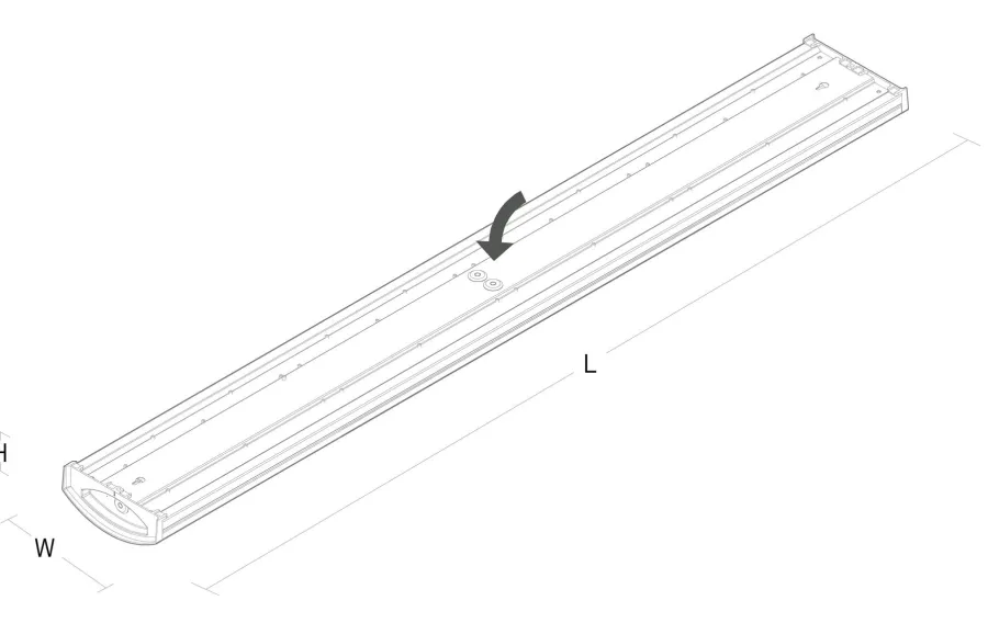 Online Sg Armaturen As Wave 1200 takarmatur 42W 3000K IP44 IK06 m/sensor - Hvit