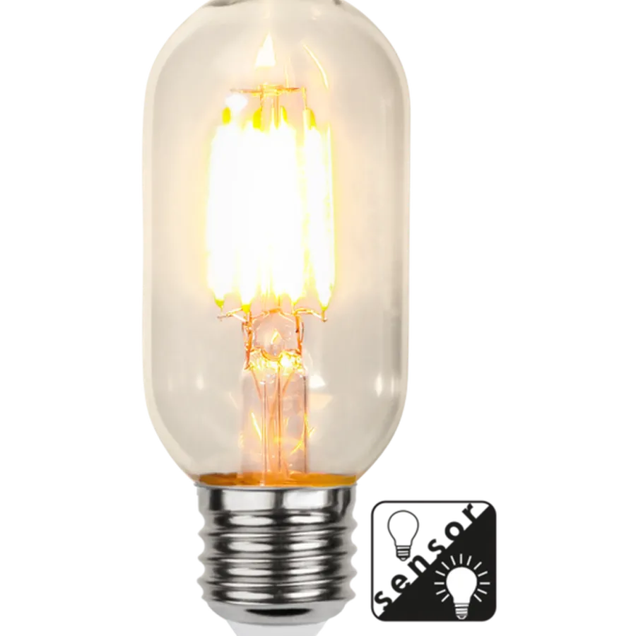 Best Star Trading 4W E27 LED med sensor 2100K 45mm Klar