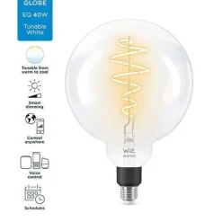 Best WiZ E27 Lyspære filament G200 6,5W Wifi - Justerbar fargetemperatur 2700-6500 Kelvin