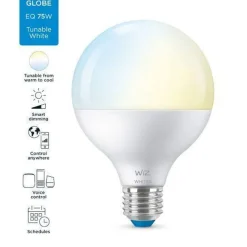 Online WiZ E27 Lyspære G95 11W Wifi - Justerbar fargetemperatur Opal