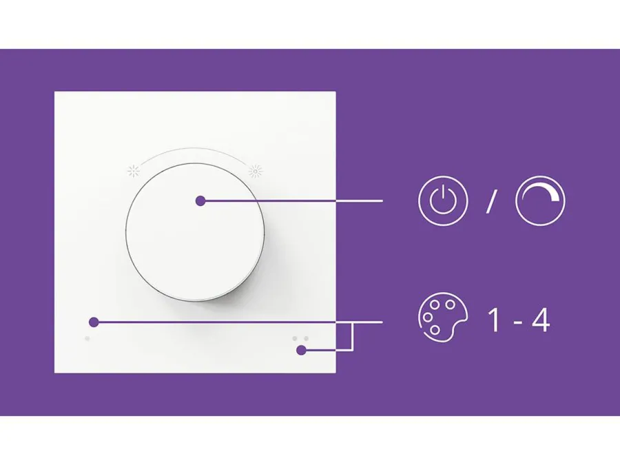 New WiZ smart dimmer Hvit