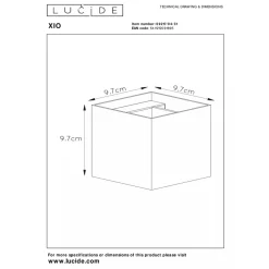 Sale Lucide Xio square vegglampe opp/ned