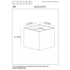 Sale Lucide Xio square vegglampe opp/ned