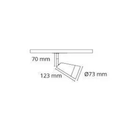 Best Sg Armaturen As Zip Glass spot 6W LED 2700K Hvit
