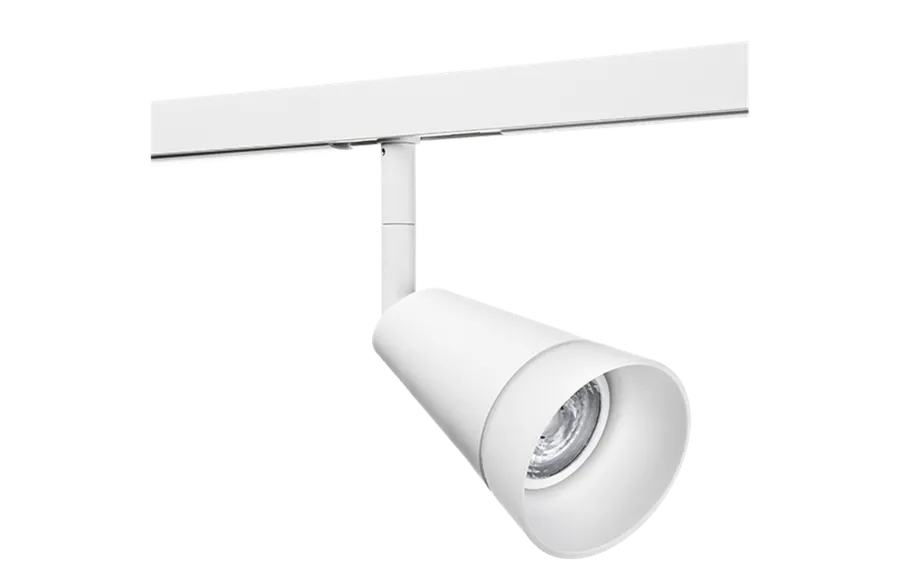 New Sg Armaturen As Zip Glass spot 6W LED 2000-2800K dim to warm Hvit