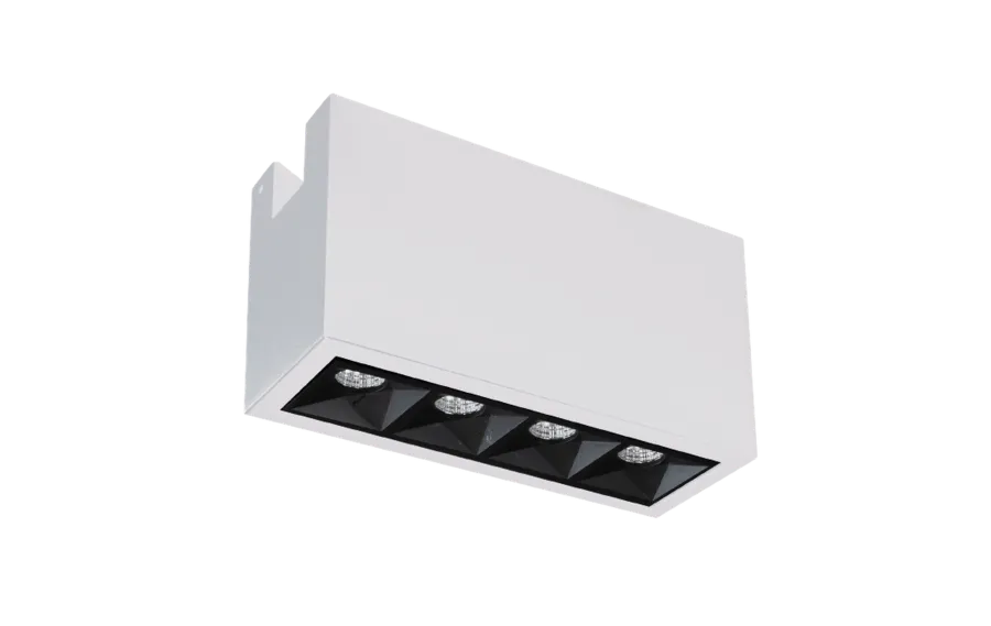 Hot Sg Armaturen As Zip Inspire 150 4 lys 470lm 3000K Ra 98 Faseavsnitt 8W LED Svart