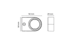 Best Sg Armaturen As Zip Star spot 6,5W LED 2000K-2800K dim to warm Hvit