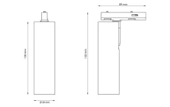 Online Sg Armaturen As Zip Tube Micro spot 7W LED 3000K