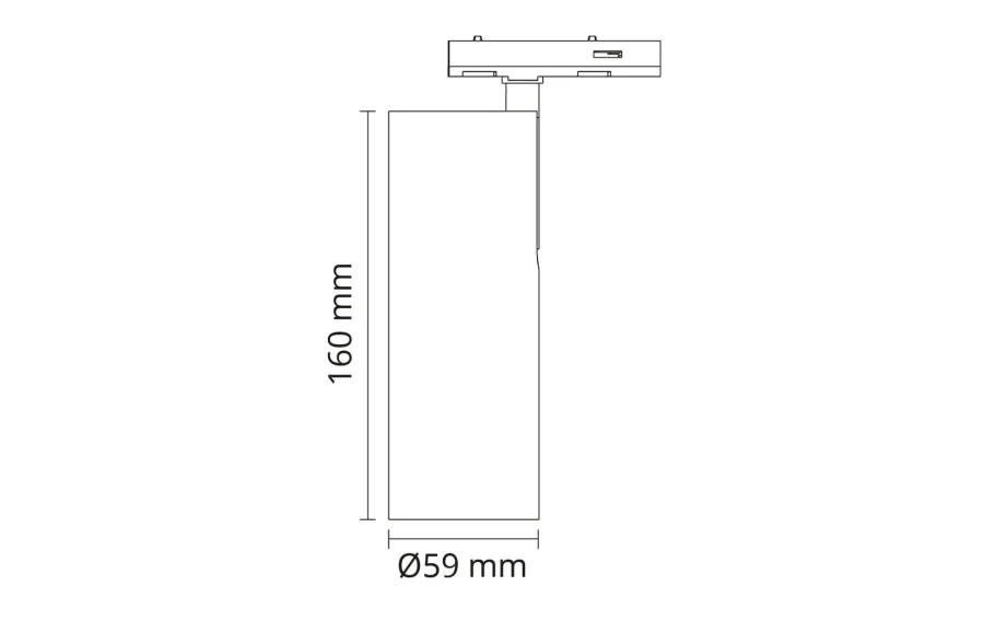 Online Sg Armaturen As Zip Tube Mini spot 14W LED 3000K