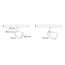 Outlet Sg Armaturen As Zip Zoom spot 6W LED 2700K
